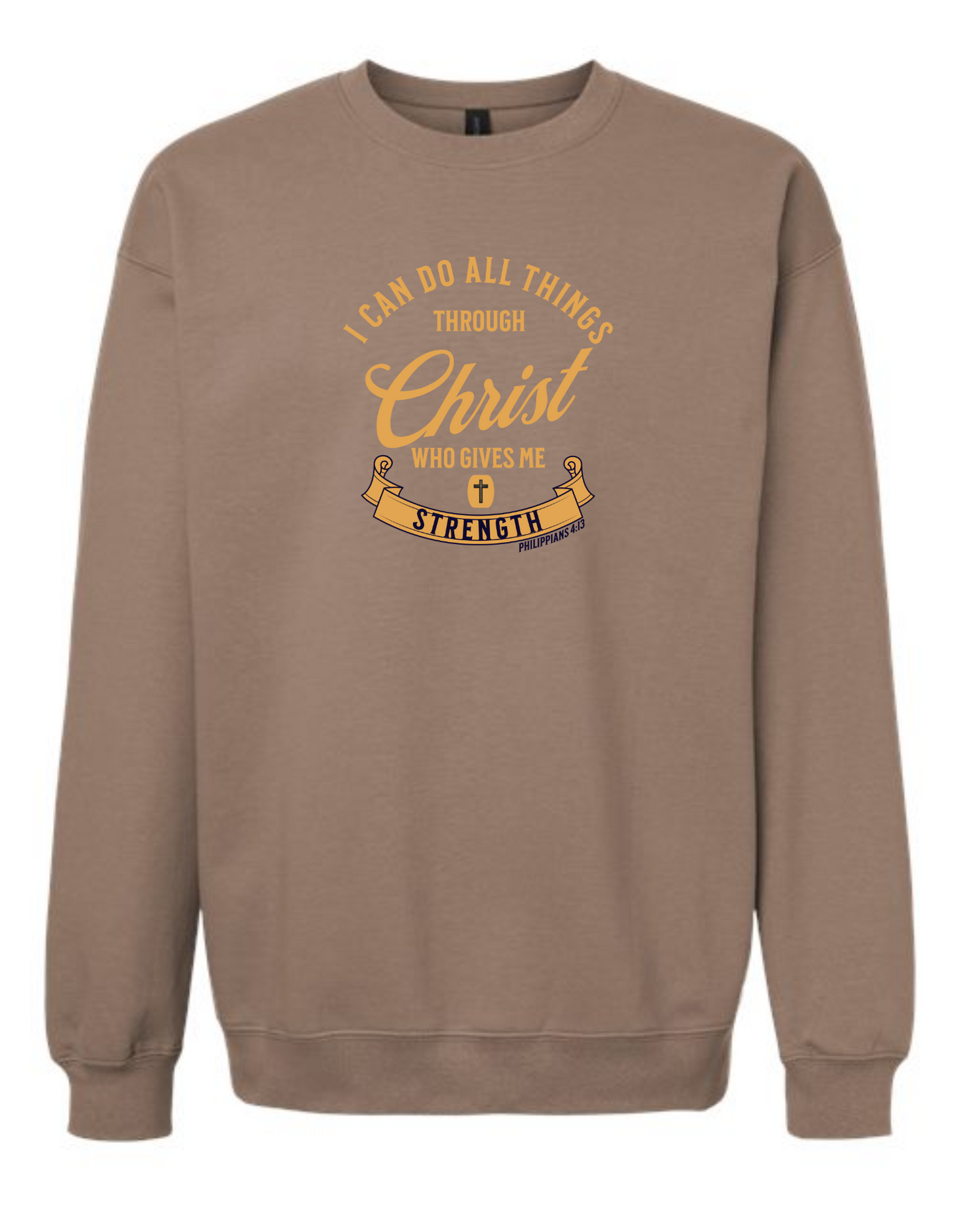 I can do all things through Christ - crew neck sweatshirt