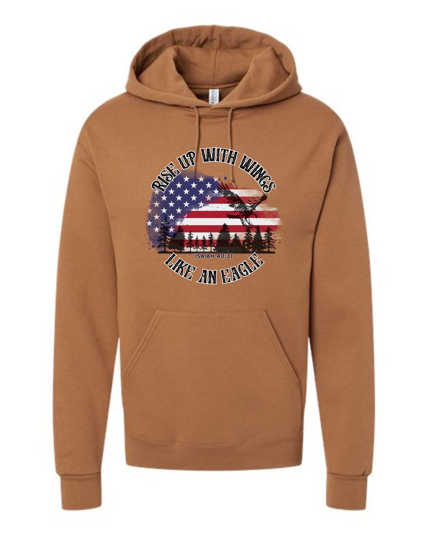 Rise up with wings like an eagle - Hoodie Sweatshirt