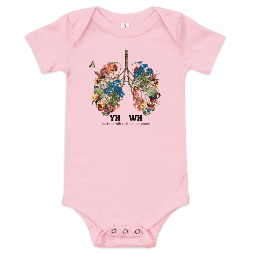 YH-WH - Yahweh Christian Baby short sleeve one piece