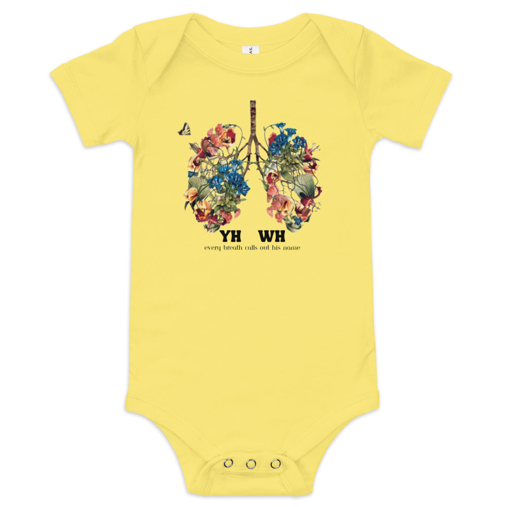 YH-WH - Yahweh Christian Baby short sleeve one piece
