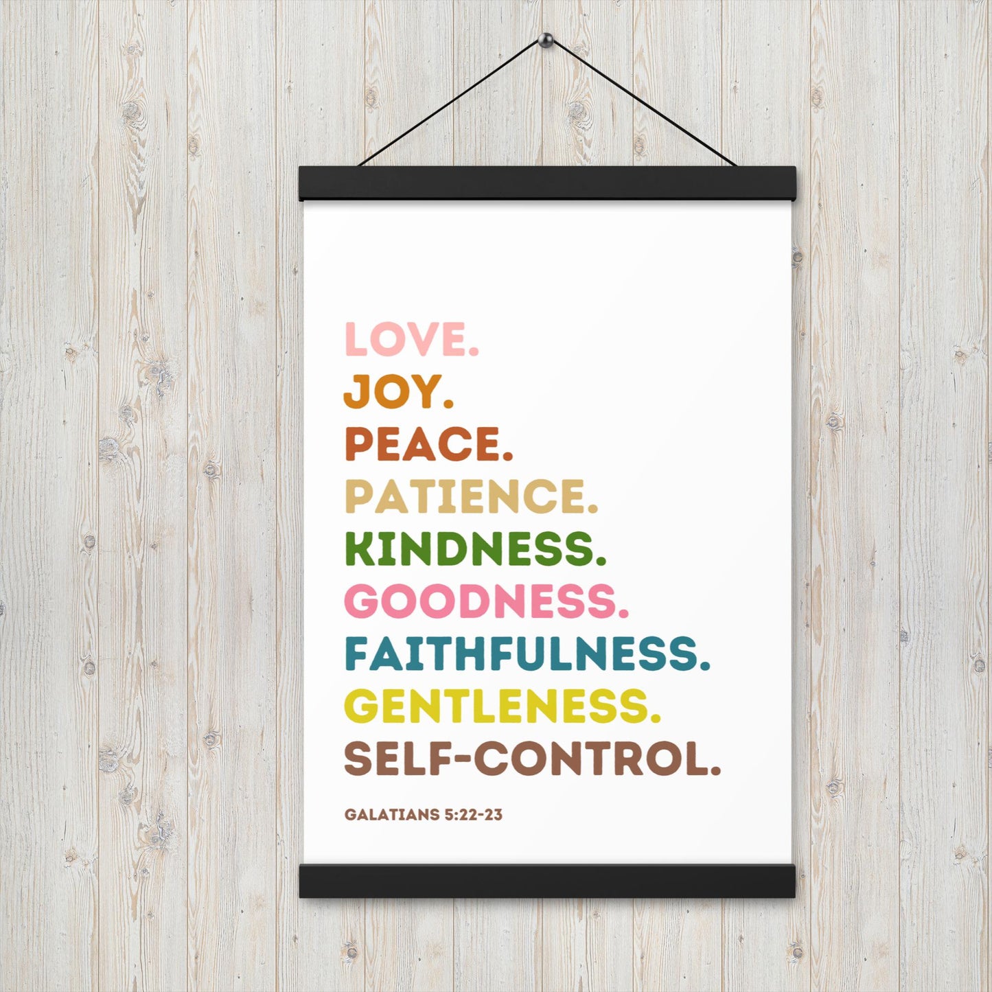 Fruit Of The Spirit | Canvas Wall Art | Kitchen Wall Decor | Christian Wall Decor | Bible Verse Wall Art