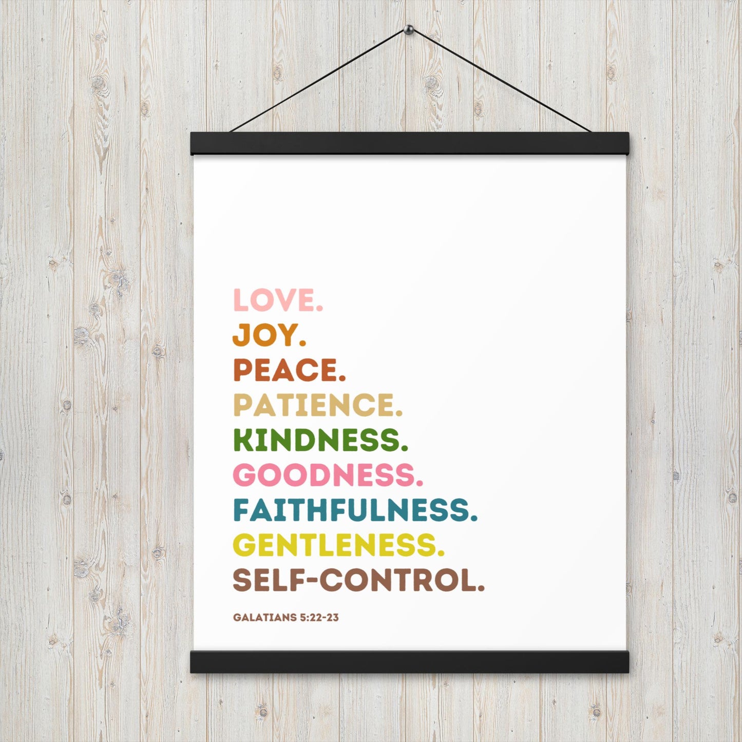 Fruit Of The Spirit | Canvas Wall Art | Kitchen Wall Decor | Christian Wall Decor | Bible Verse Wall Art