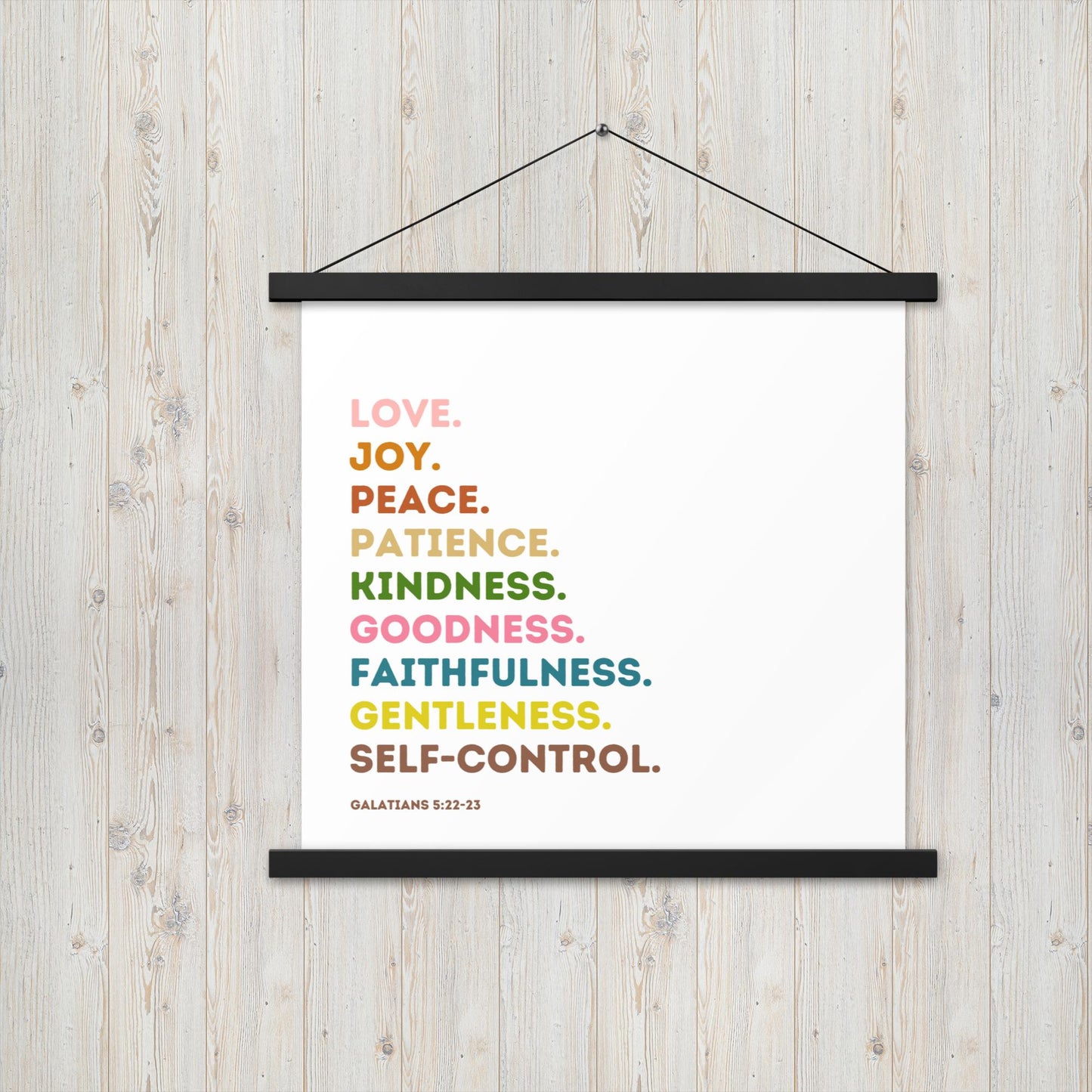 Fruit Of The Spirit | Canvas Wall Art | Kitchen Wall Decor | Christian Wall Decor | Bible Verse Wall Art