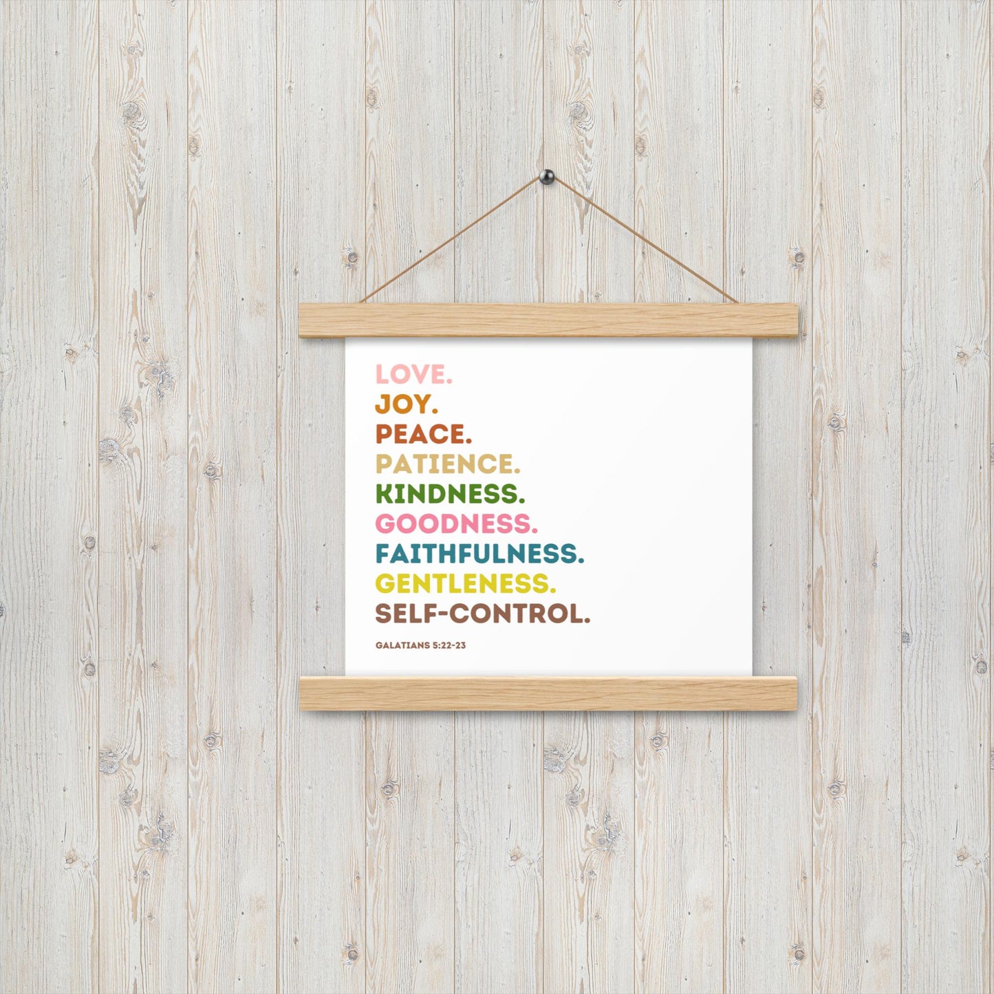 Fruit Of The Spirit | Canvas Wall Art | Kitchen Wall Decor | Christian Wall Decor | Bible Verse Wall Art