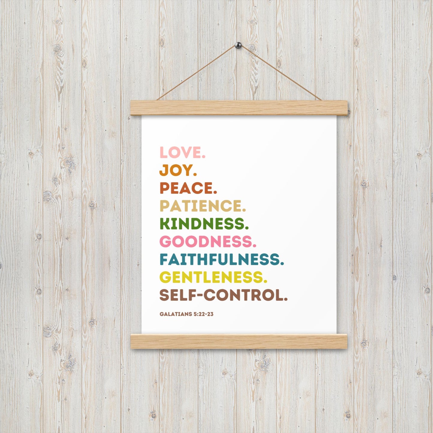 Fruit Of The Spirit | Canvas Wall Art | Kitchen Wall Decor | Christian Wall Decor | Bible Verse Wall Art