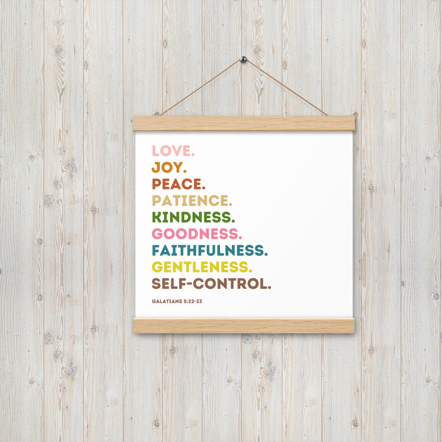 Fruit Of The Spirit | Canvas Wall Art | Kitchen Wall Decor | Christian Wall Decor | Bible Verse Wall Art