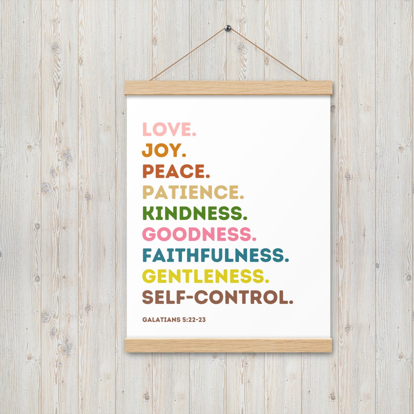 Fruit Of The Spirit | Canvas Wall Art | Kitchen Wall Decor | Christian Wall Decor | Bible Verse Wall Art