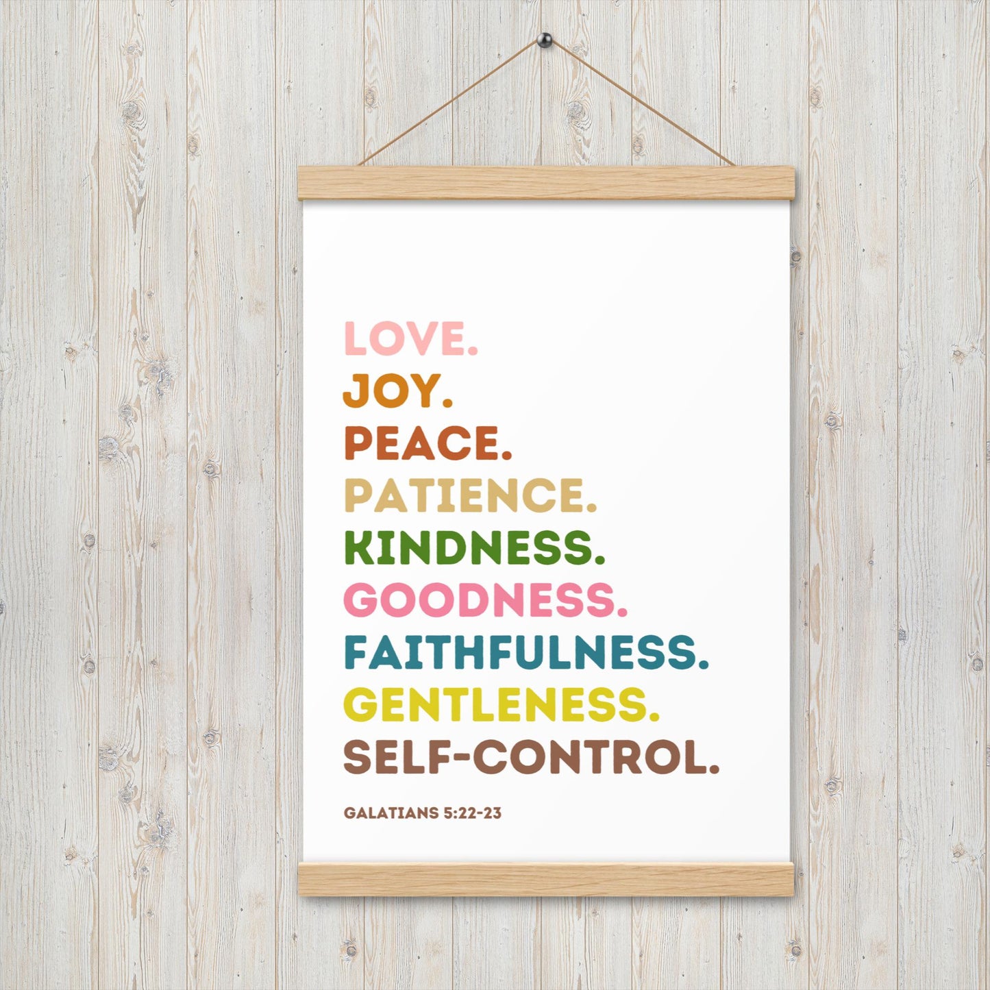 Fruit Of The Spirit | Canvas Wall Art | Kitchen Wall Decor | Christian Wall Decor | Bible Verse Wall Art