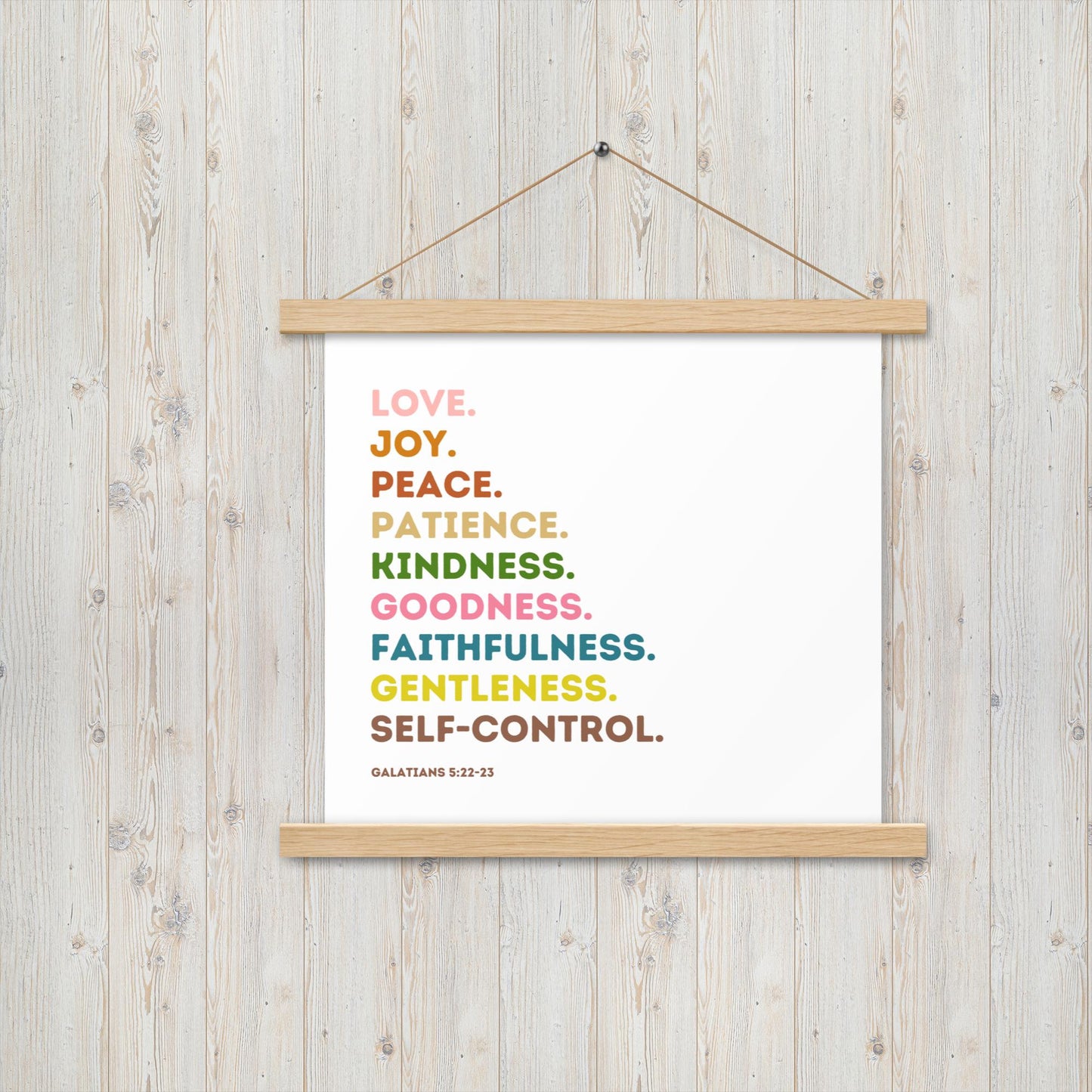 Fruit Of The Spirit | Canvas Wall Art | Kitchen Wall Decor | Christian Wall Decor | Bible Verse Wall Art