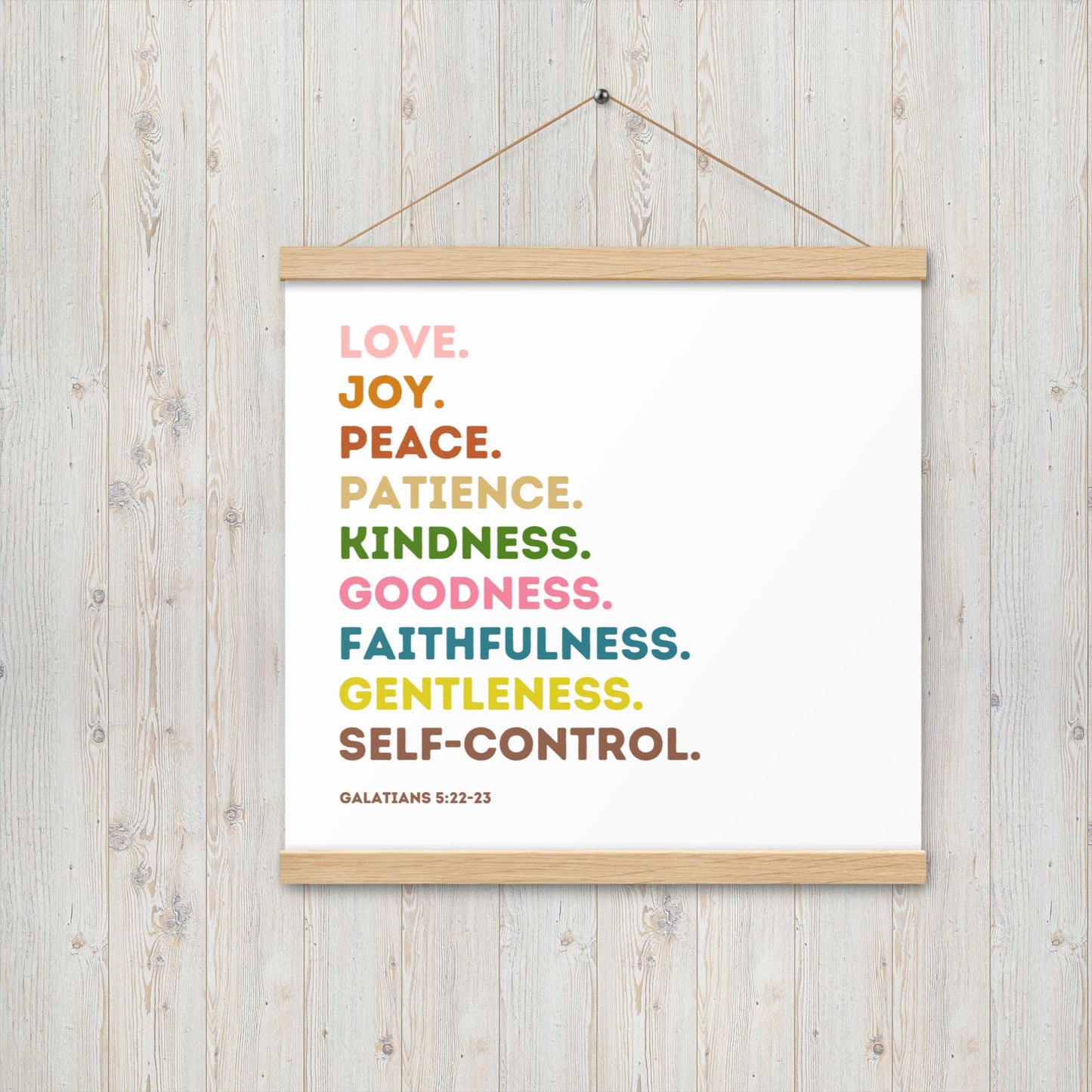 Fruit Of The Spirit | Canvas Wall Art | Kitchen Wall Decor | Christian Wall Decor | Bible Verse Wall Art