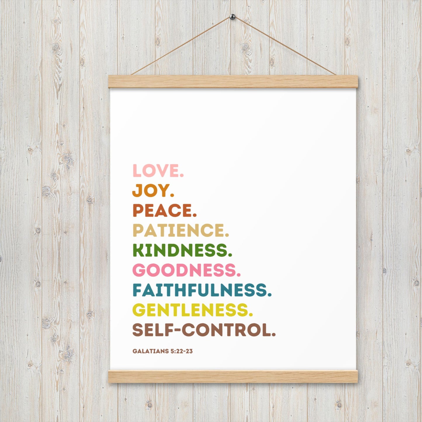 Fruit Of The Spirit | Canvas Wall Art | Kitchen Wall Decor | Christian Wall Decor | Bible Verse Wall Art