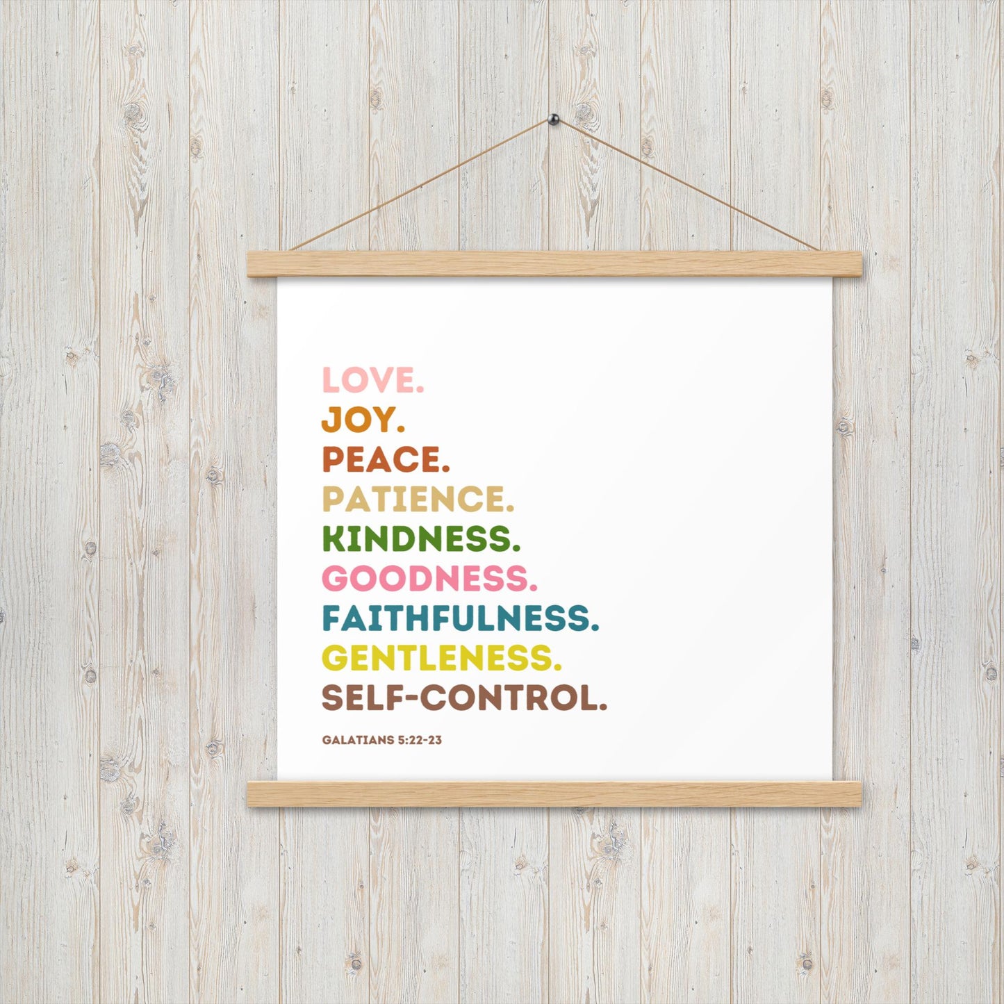 Fruit Of The Spirit | Canvas Wall Art | Kitchen Wall Decor | Christian Wall Decor | Bible Verse Wall Art