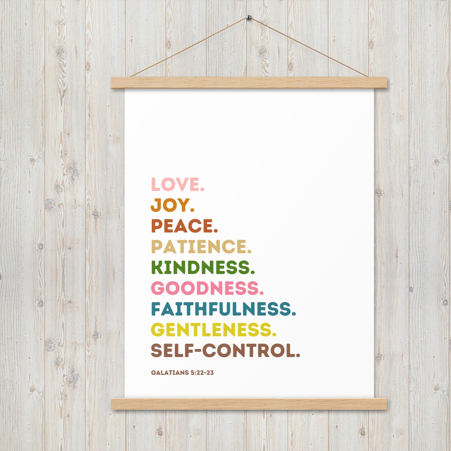 Fruit Of The Spirit | Canvas Wall Art | Kitchen Wall Decor | Christian Wall Decor | Bible Verse Wall Art