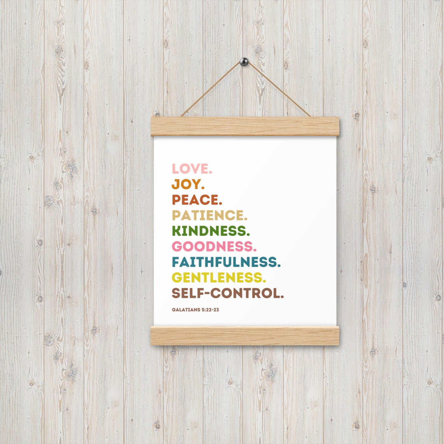 Fruit Of The Spirit | Canvas Wall Art | Kitchen Wall Decor | Christian Wall Decor | Bible Verse Wall Art