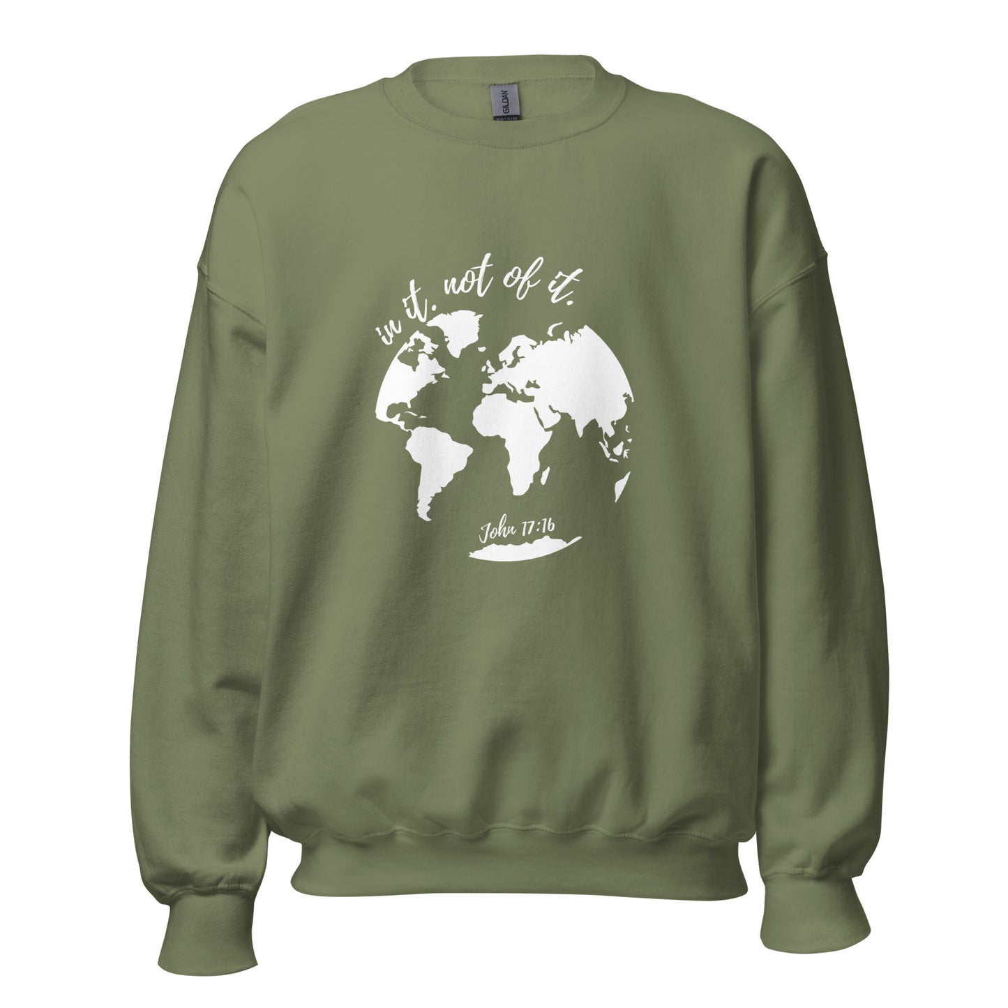 In it not of it - John 17:16 Crew Sweatshirt