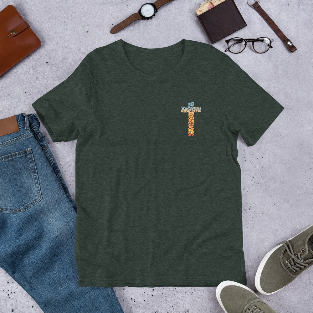 God turns broken pieces into masterpieces - Christian tshirt