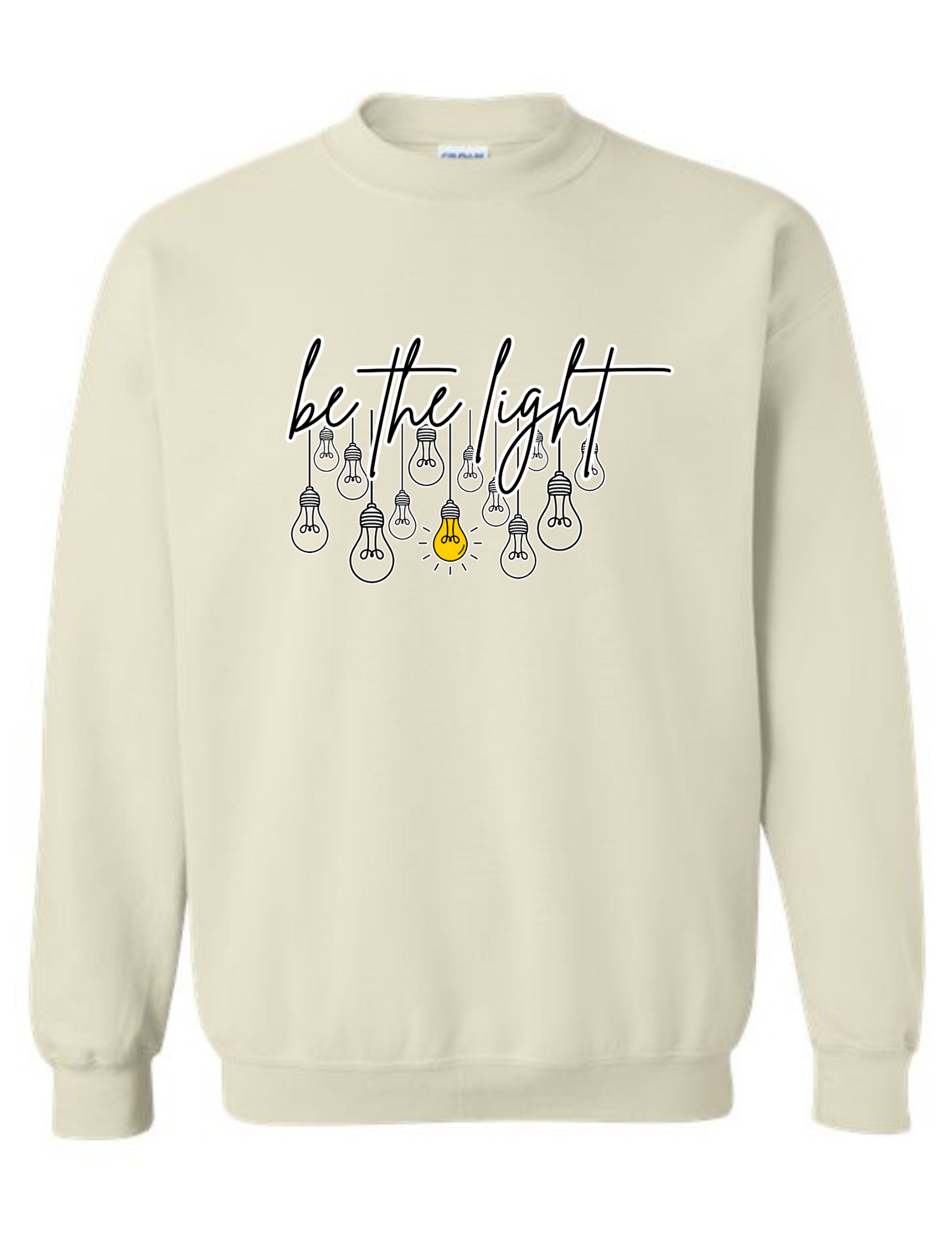 be the light - crew neck sweatshirt
