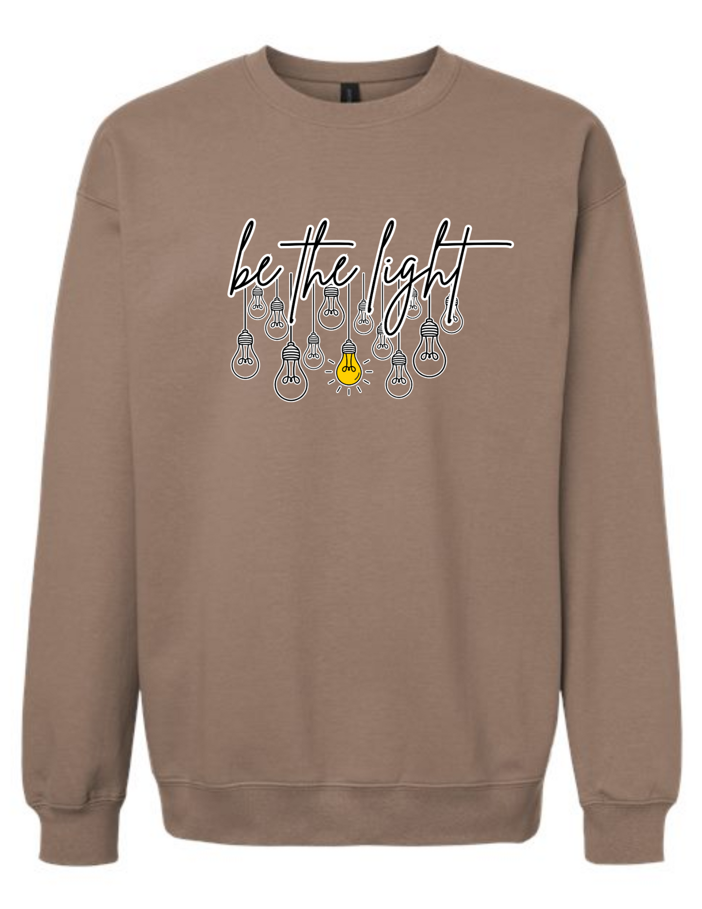 be the light - crew neck sweatshirt