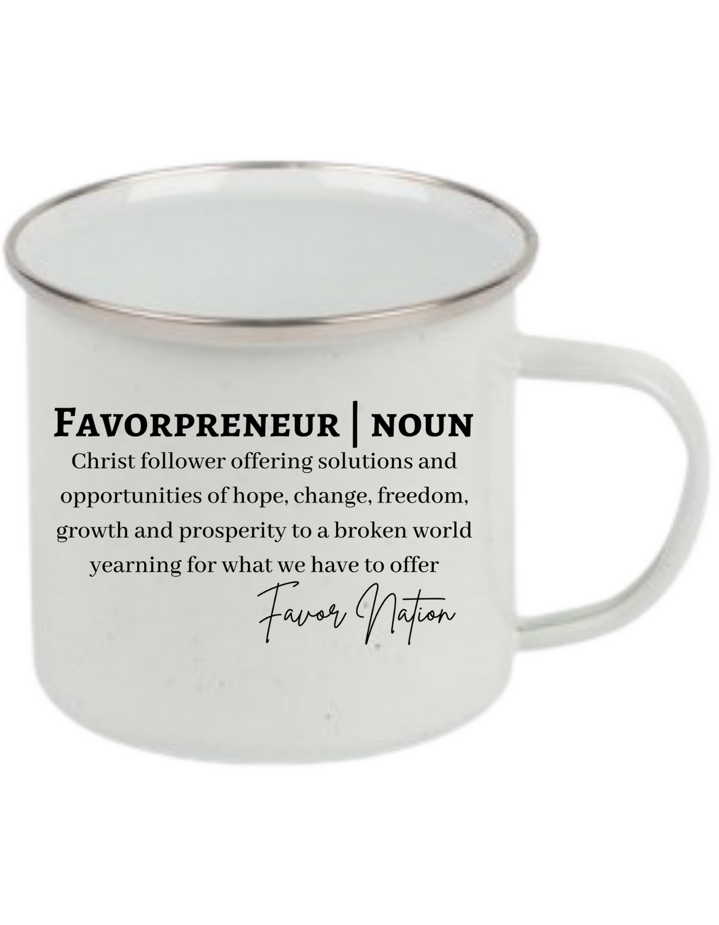 Favoropreneur definition camp-style mug