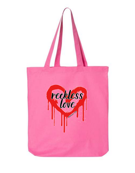 Reckless love - canvas tote bag