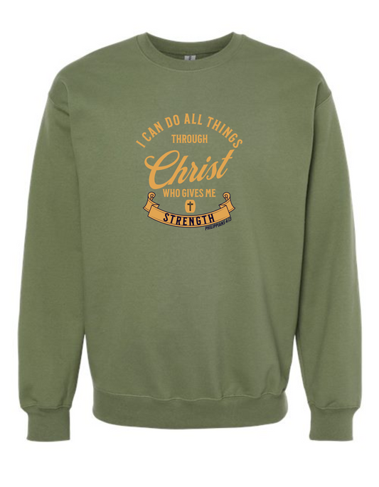 I can do all things through Christ - crew neck sweatshirt