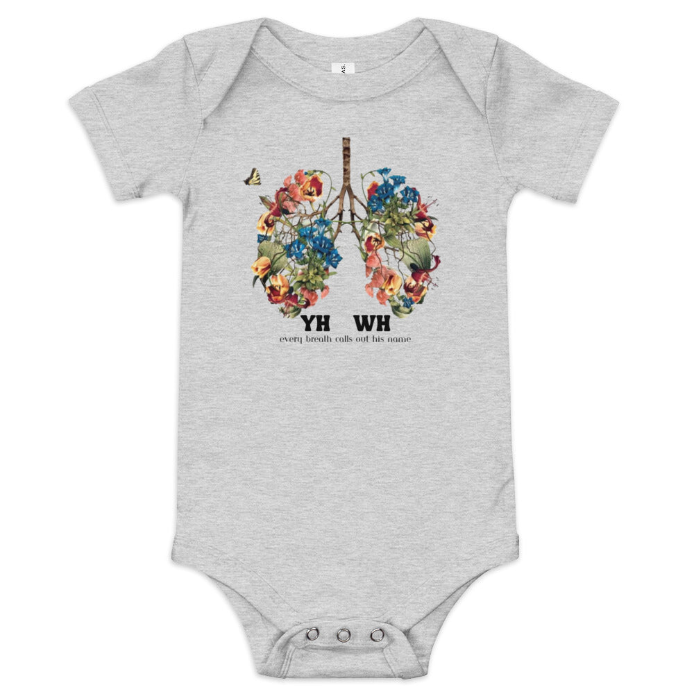 YH-WH - Yahweh Christian Baby short sleeve one piece