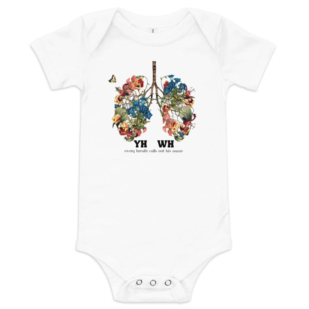 YH-WH - Yahweh Christian Baby short sleeve one piece