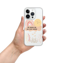Load image into Gallery viewer, His Mercies are New Every Morning clear iPhone case, Bible Verse, Scripture Transparent Phone Case for iPhone 14 Pro Max 13, 12, 11, 7/8
