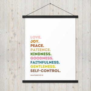Fruit Of The Spirit | Canvas Wall Art | Kitchen Wall Decor | Christian Wall Decor | Bible Verse Wall Art
