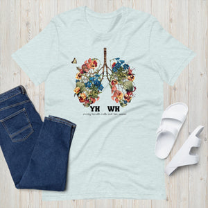 Yahweh shirt, Floral Lungs shirt, Christian clothing, Flower lungs, Christian gifts, Just breathe, Revival t-shirt, Religious gifts, Messianic shirt, YHWH
