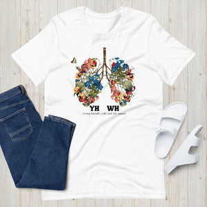 Yahweh shirt, Floral Lungs shirt, Christian clothing, Flower lungs, Christian gifts, Just breathe, Revival t-shirt, Religious gifts, Messianic shirt, YHWH