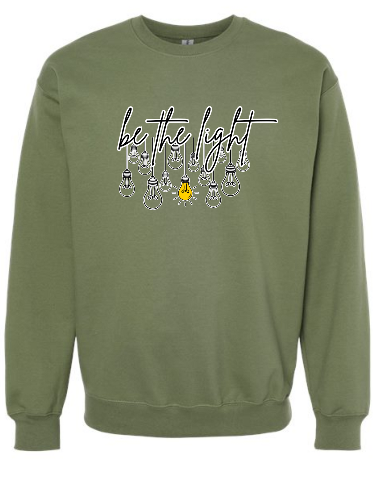 be the light - crew neck sweatshirt