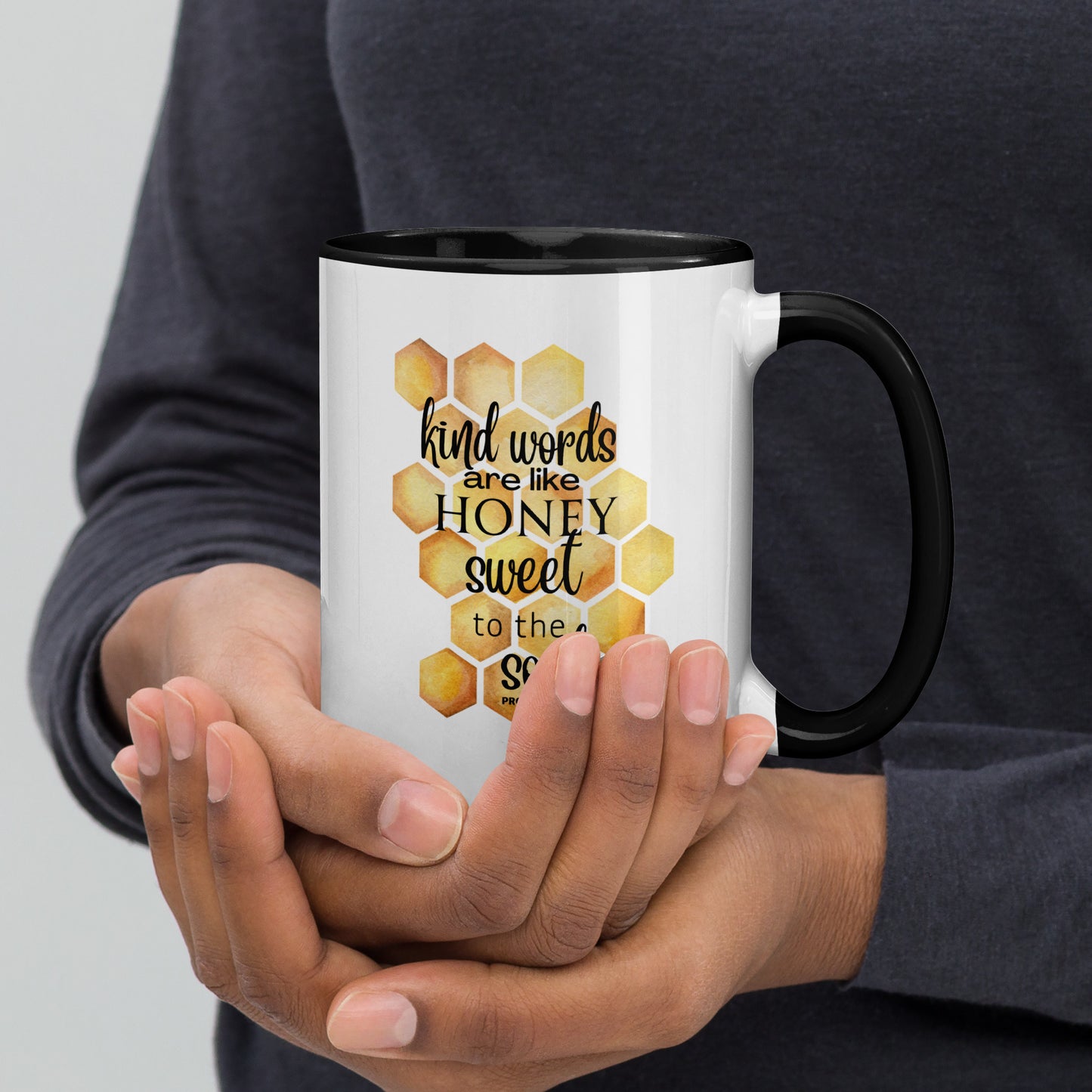 Kind words are like honey - mug with color