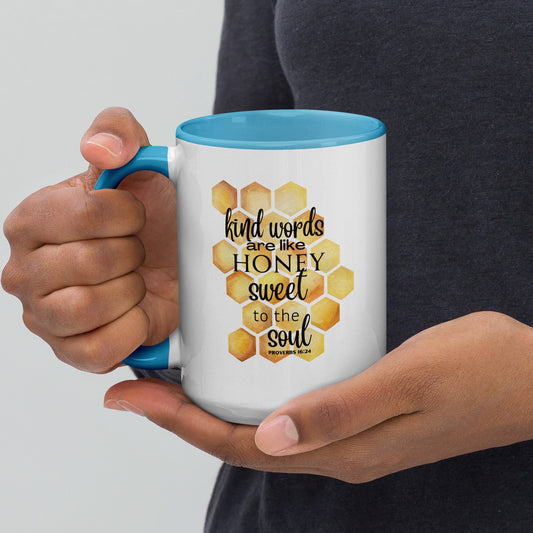Kind words are like honey - mug with color