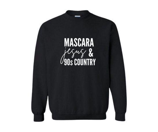 Mascara Jesus & 90s Country sweatshirt