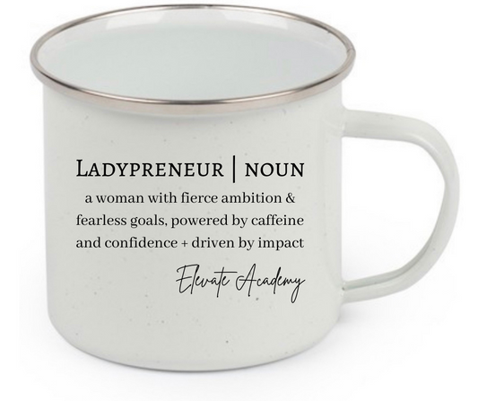 Ladypreneur definition 12oz camp-style mug
