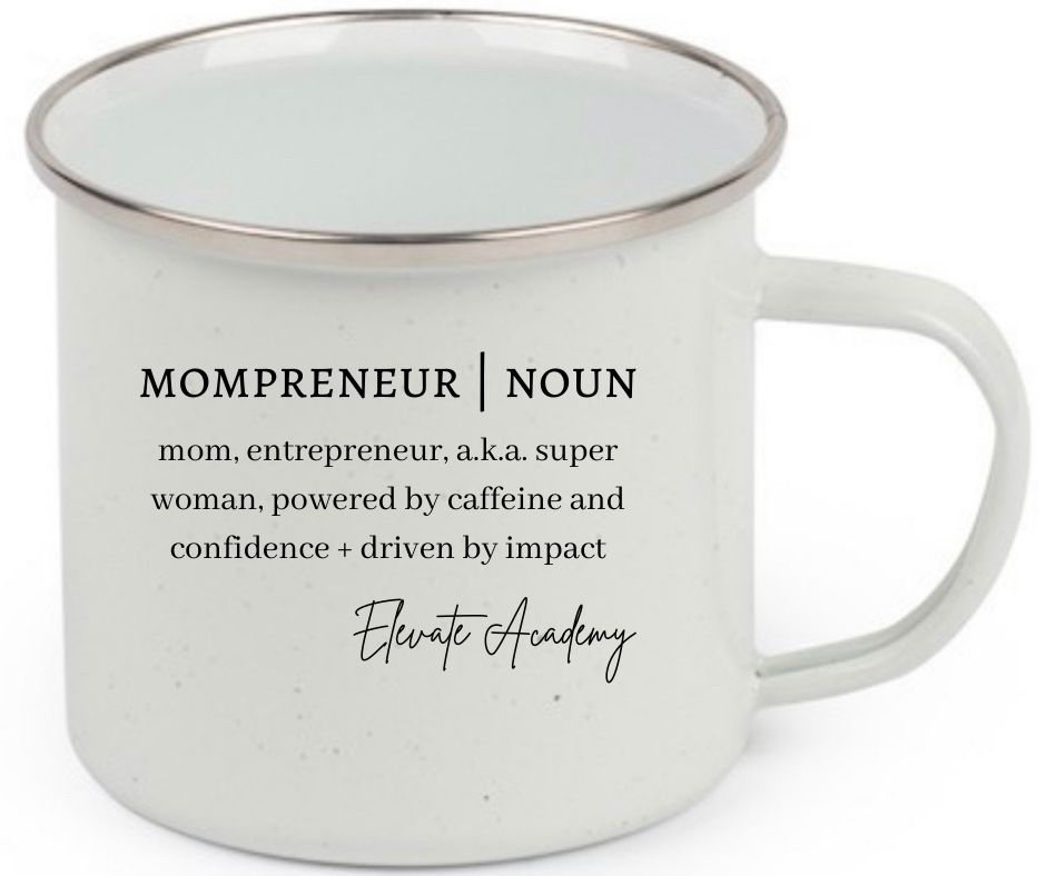 Mompreneur definition 12oz camp-style mug