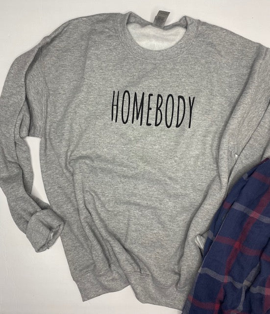Homebody grey crew sweatshirt
