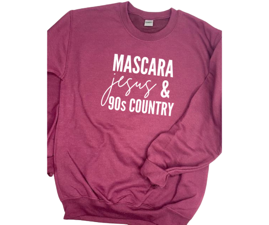 Mascara Jesus & 90s Country sweatshirt
